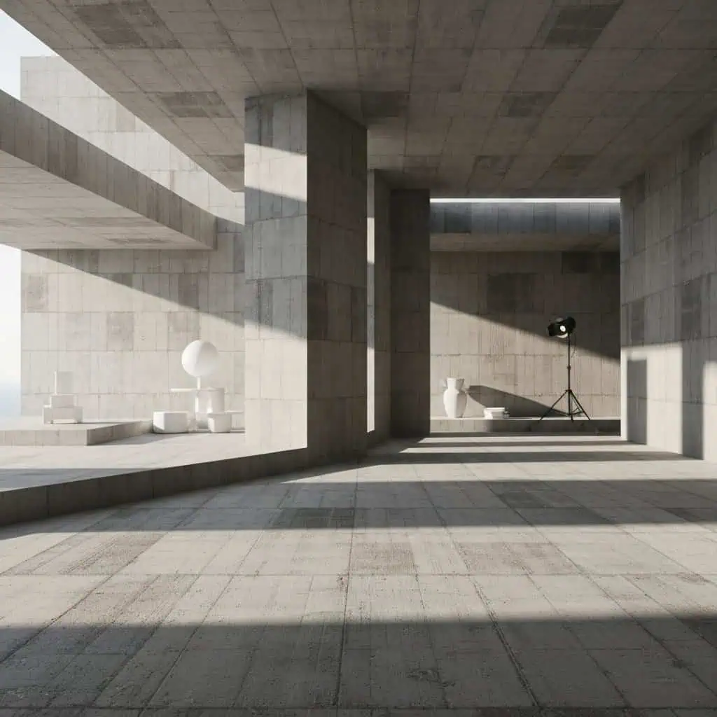 Brutalizm we wnętrzach – surowy beton i szczerość materiału